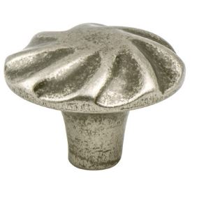 Rhapsody Weathered Nickel Spiral Knob by Berenson